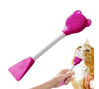 Cats Facial Scrubber - Soft Silicon Cats Hygiene Brush, Cat Chin Cleaning Brush, Silicone Brush Heads Cleaning Tool for Gums, Jaw, Cat Chin Scrubber Silicone Cat Tongue, Chin, and Face Cleaning