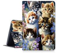 Cats Family Case for 11" Lenovo Tab P11 /P11 Plus /P11 5G (TB-J606F /J616F /J607Z) Tablet, PU Leather Folding Stand Smart Cover with Multi-Viewing Angles Auto Sleep & Wake