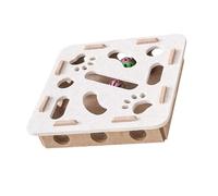 Cats Felt Fabric Puzzle Toy For Kitten With Multiple Interactive Holes Mental Challenges Game Indoor Entertainment Multiple Hole Cats Play Maze