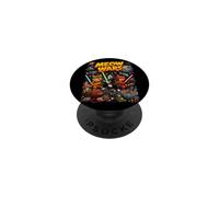 Cats Fight, Space Cats Illustration Graphic Cartoon PopSockets Adhesive PopGrip
