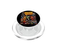 Cats Fight, Space Cats Illustration Graphic Cartoon PopSockets PopGrip for MagSafe