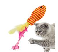Cats Fish Toys - Interactive Teaser, Colorful Entertainment Supplies for Exercising, Portable Cat Base, Solid Polymer Frame with High-Gloss Finish, Cat Accessory Support Hub for Playing