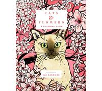 Cats & Flowers: A Coloring Book