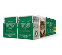 Cats Food Complete Food for Adult Cats, Meat Selection in Jelly, 4.8 kg (48 Packs of 100g)