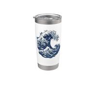 Cats Great Wave Japanese Art Cats Forming Ocean Wave Stainless Steel Insulated Tumbler