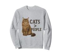 Cats Greater Than People Maine Coon Kitty Lovers Sweatshirt