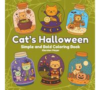 Cat's Halloween: Simple and Bold Coloring Book (Cat's Life: A Coloring Book Series)