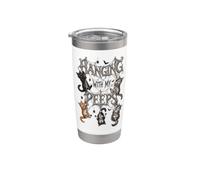 Cats Hanging with Best Friends Spiderwebs Spider Web Stainless Steel Insulated Tumbler