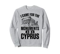Cats I Came for the Monuments in Cyprus for Men Women. Sweatshirt