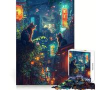 Cats In Japan Adults Puzzles 1000 Piece Jigsaws Logic Practice Cozy Pastime Clean Edges Great Gift size 38x26cm