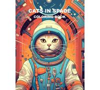 Cats in Space: Adult Coloring Book
