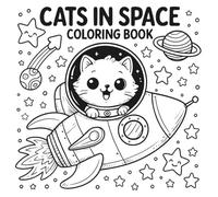 Cats in Space Ausmalbuch Geschichte: Abenteuer im All mit süßen Kätzchen und intergalaktischen Freunden