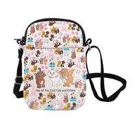 Cats Kitten Inspire Crossbody Bag Marie Cat& Berlioz & Toulouse Gifts Cats Kitten Friends Gift Cartoon Cat Lady Messenger Bag, Cool Cats Cb