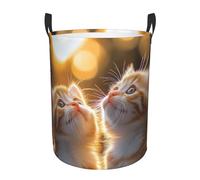 Cats Laundry Basket Hamper Kids Storage Basket Toy Organizer Bin For Bedroom, Bathroom, College Dorms, Boys And Girls