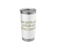 Cats Leave paw Prints on Your Heart. Stainless Steel Insulated Tumbler