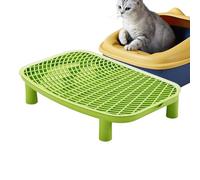 Cats Litter Step - 18.11 Inches Double Layered Cat Catcher for Balconies, Easy Clean Design with Efficient Pedal Step, Litterbox Storage Trapper for Minimizing, Dorms, Studies, Living Rooms, Home