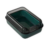 cats Litter Tray, Large Nonstick Litter Pan, Open Top Pet Toilet, High Sided cats Poop Box, Cats Litter Box Large, Nonstick Pet Toilet, Nonstick cats Litters Tray for Small & Large Cats