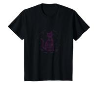 Cats Make Everything Better Whimsical Pet Lover T-Shirt, Kids, Black, 12 Years
