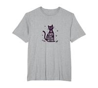 Cats Make Everything Better Whimsical Pet Lover T-Shirt, Men's Big and Tall, Heather Grey, 4X Tall