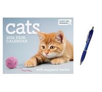Cats Mini Box Calendar 2026 + EXCLUSIVE LIMITED EDITION PEN
