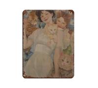 Cats Mom Poster Tin Sign Vintage Metal Pub Club Cafe Bar Home Wall Art Decoration Poster Retro 12x16inch(30x40cm)
