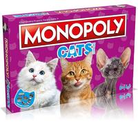 Winning Moves Cats Monopoly Board Game, Buy 22 of our cats favourite places to nap and trade your way to success, great gift for ages 8 plus