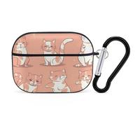Cat's Movements are Different AirPod Pro Case, Anti Scratch Hard PC Cover with Keychain, AirPod Pro 2nd/1st Case Accessories for Women Men, Black-Style