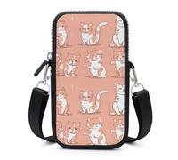 Cat's Movements Are Different Cell Phone Bag with Detachable Strap, Aesthetic Mini Sling Bag Small Crossbody Bag for Phone
