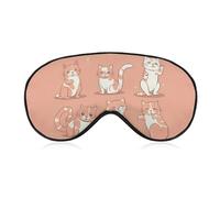 Cat's Movements are Different Eye Mask for Women & Men, Breathable & Adjustable Eye Cover, Ultra Soft Sleep Mask, Lightweight Travel Blindfold for Airplane, Nap, Night Sleeping