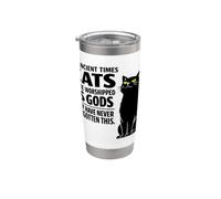 Cats Never Forgot They were Gods Stainless Steel Insulated Tumbler