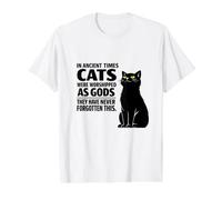 Cats Never Forgot They were Gods Value Graphic T-Shirt, Men, White, S