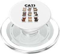 Cats of the World Shirt Cute Cat Breeds Animal Lovers PopSockets PopGrip for MagSafe
