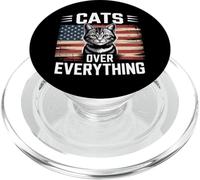 Cats Over Everything PopSockets PopGrip for MagSafe