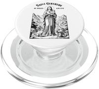 Cats Patron Saint Gertrude Vintage Funny Feline Cat Lovers PopSockets PopGrip for MagSafe
