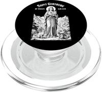 Cats Patron Saint Gertrude Vintage Funny Feline Cat Lovers PopSockets PopGrip for MagSafe