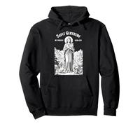Cats Patron Saint Gertrude Vintage Funny Feline Cat Lovers Pullover Hoodie