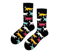 Cats Pattern Cute Fun Socks Novelty Colourful Animal Funky Gifts Socks Unisex