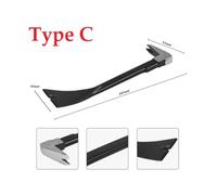 Cat's Paw Nail Puller Pry Bar Tool with Dual Strike Zones and -Honed Claws for Home Remodeling, Black Metal c