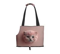 Cat's paw Pink Cute Printed pet Shoulder Bag - Foldable Design, Small cat and Dog Travel Bag