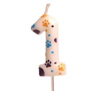 Cats Paws Printeds 0-9 Digital Birthday Cake Decoration Dessert Cake Insert Decoration Baby Showers Cake Toppers
