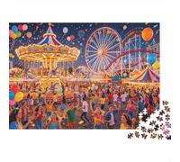 Cats Picnic Jigsaw Puzzle 1000 Pieces Recycled Paper Sunny Camping Puzzles for Elderly Educational Game Decompression Relieve Senile Dementia Gift 70x50cm/1000pcs