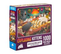 Exploding Kittens - Cats Playing Chess 1000 Piece Puzzle