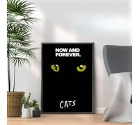 Cats Poster Print, Musical Print, A4 A3 West End Broadway Theatre Show, Wall Art Deco Special Canvas West End Print, London theatre art frame options (A3 Print Only)