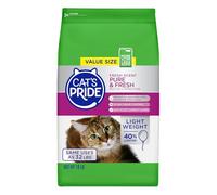 Cat's Pride Premium Lightweight Clumping Litter: Pure & Fresh - Up to 10 Days of Powerful Odor Control - Multi-Cat, Scented, 18 Pounds