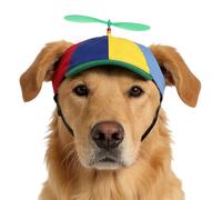 Cats Propeller Hat Halloween Costume Accessory for Cats Cute Funny Colorful Pets Rainbow Helicopter Hat Baseball Cap
