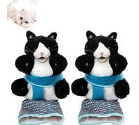 Cats Puppet Wrestler, 2025 New Interactive Hand Puppet, Cat Wrestling Toy Puppet with Tough Padding for Safe Play, Boredom Durable Plush Stuffed Animal Toy for Cats (2PCS)