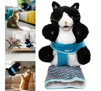 Cats Puppet Wrestler, 2025 New Interactive Hand Puppet, Cat Wrestling Toy Puppet with Tough Padding for Safe Play, Boredom Durable Plush Stuffed Animal Toy for Cats (1PCS)