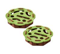 Cat's Puzzle Games - Exciting puzzle games! Maze boxes with clocks promote cat movement, reduce stress, and enhance intelligence. Self-activity eliminates boredom. Drink alcohol (Green-2pcs)