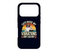 Cats Raise My Vibrations Don’t Ask Why Snowshoe Cat Owners Case for iPhone 17 Pro