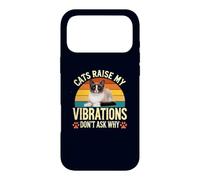 Cats Raise My Vibrations Don’t Ask Why Snowshoe Cat Owners Case for iPhone 17 Pro Max